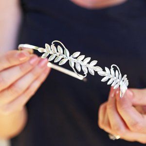 Acute Designs Little Laurels Headband Silver NEW!